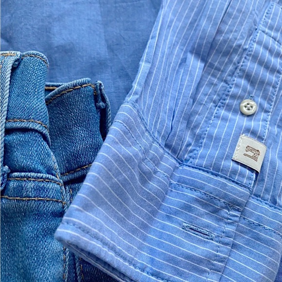 Scotch and soda boyfriend stripped blouse in cotton - Picture 4 of 6